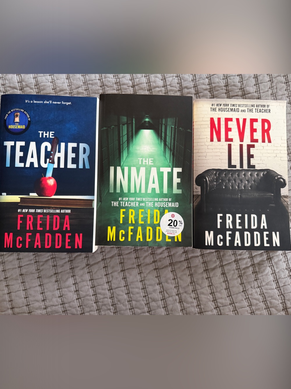 Freida McFadden 3 popular thrillers! Great condition